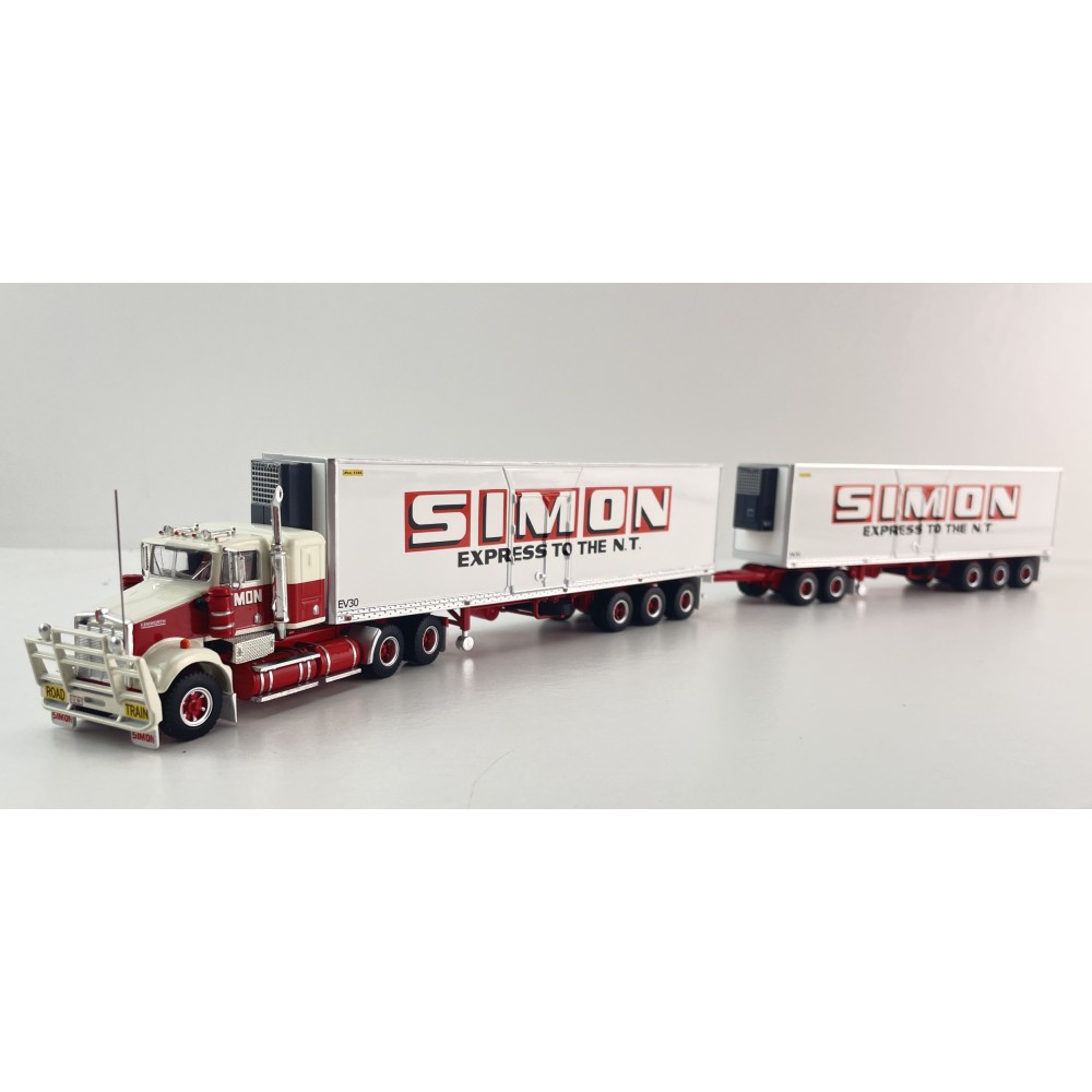 Highway Replicas 12037 Australian Kenworth SAR Reefer Road Train Freight Simon National Carriers Scale 1:64