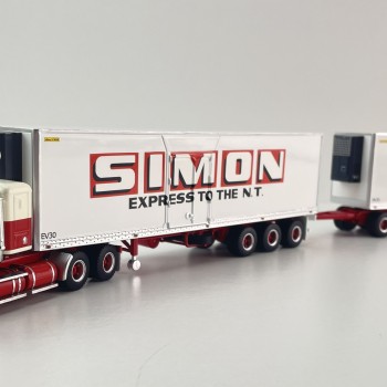 Highway Replicas 12037 Australian Kenworth SAR Reefer Road Train Freight Simon National Carriers Scale 1:64