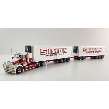Highway Replicas 12037 Australian Kenworth SAR Reefer Road Train Freight Simon National Carriers Scale 1:64