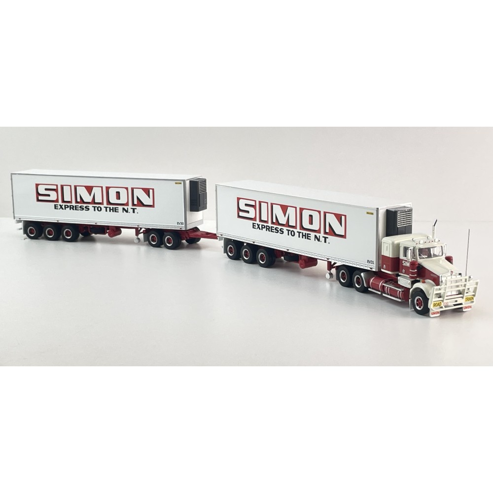 Highway Replicas 12037 Australian Kenworth SAR Reefer Road Train Freight Simon National Carriers Scale 1:64