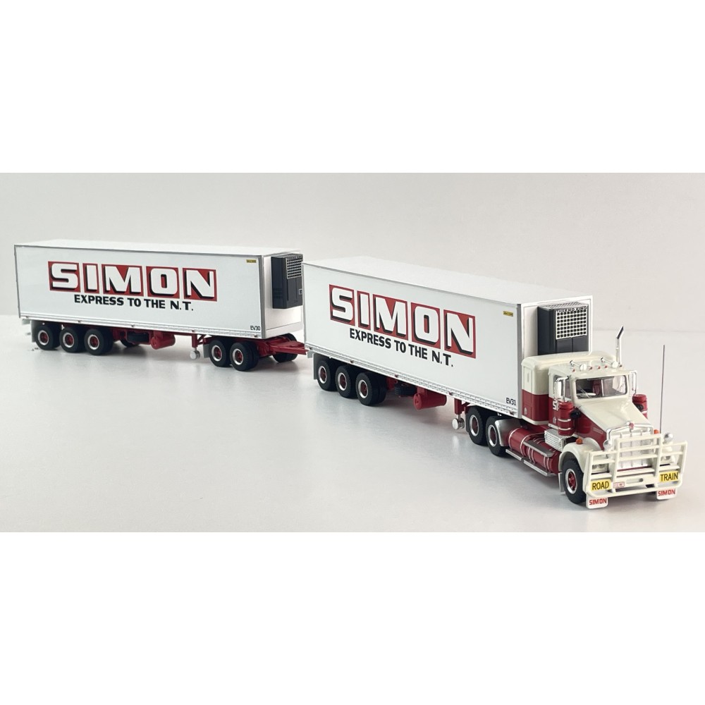 Highway Replicas 12037 Australian Kenworth SAR Reefer Road Train Freight Simon National Carriers Scale 1:64