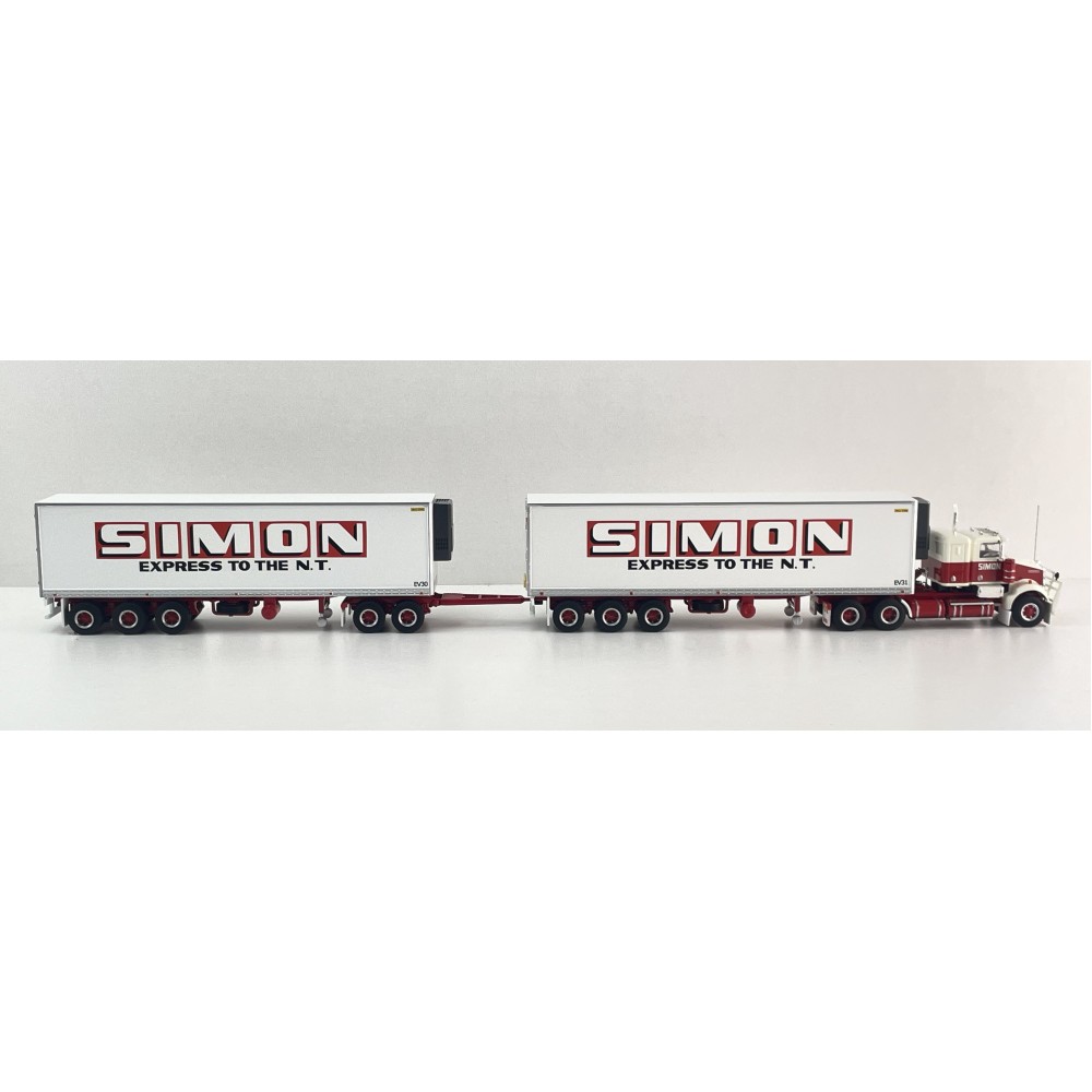 Highway Replicas 12037 Australian Kenworth SAR Reefer Road Train Freight Simon National Carriers Scale 1:64