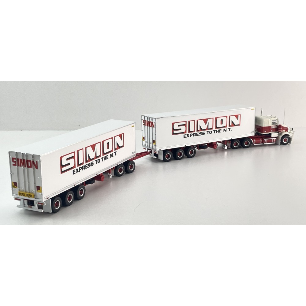 Highway Replicas 12037 Australian Kenworth SAR Reefer Road Train Freight Simon National Carriers Scale 1:64