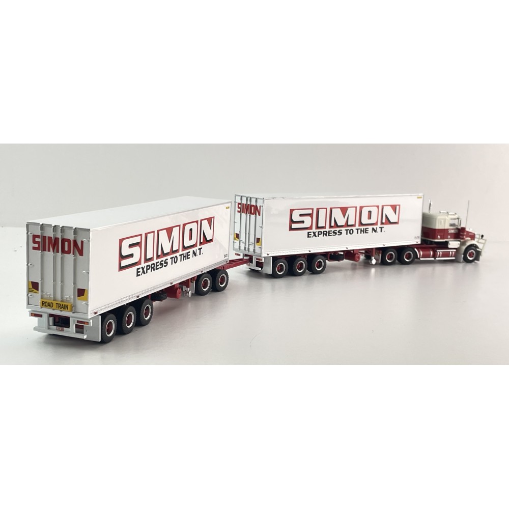 Highway Replicas 12037 Australian Kenworth SAR Reefer Road Train Freight Simon National Carriers Scale 1:64