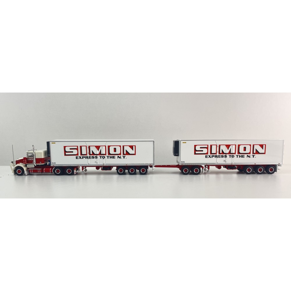 Highway Replicas 12037 Australian Kenworth SAR Reefer Road Train Freight Simon National Carriers Scale 1:64
