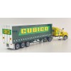 Highway Replicas 12038 Australian Mack Superliner Prime Mover Freight Semi Tautliner Trailer Cubico Scale 1:64