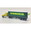 Highway Replicas 12038 Australian Mack Superliner Prime Mover Freight Semi Tautliner Trailer Cubico Scale 1:64