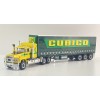 Highway Replicas 12038 Australian Mack Superliner Prime Mover Freight Semi Tautliner Trailer Cubico Scale 1:64