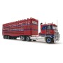 Highway Replicas 12040 Australian Kenworth K100 Truck Livestock Semi Trailer Peachs Scale 1:64
