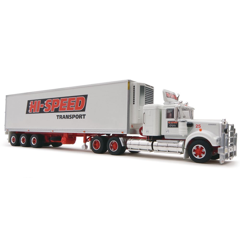 Highway Replicas 12045 Australian Kenworth W900 Truck Reefer Freight Semi Trailer Hi-Speed Transport Scale 1:64