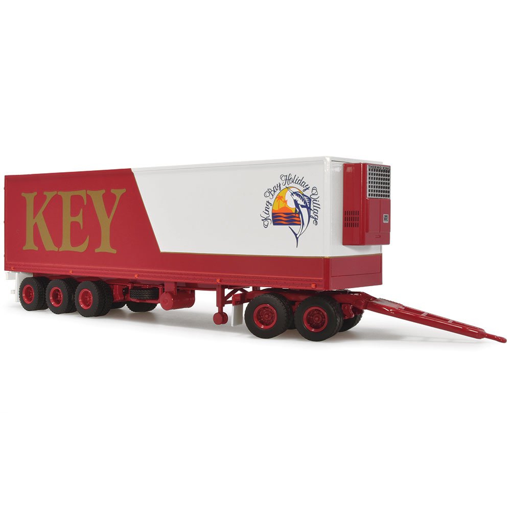 Highway Replicas 12954 Australian Freight Road Train Trailer Thermo King Maxicube with Dolly KEY - Scale 1:64