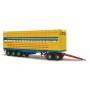 Highway Replicas 12961 Australian Livestock Road Train Trailer with Dolly Hampton Transport - Scale 1:64