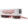 Highway Replicas 12963 Australian Road Train Reefer Freight Trailer with Dolly Simon National Carriers Scale 1:64
