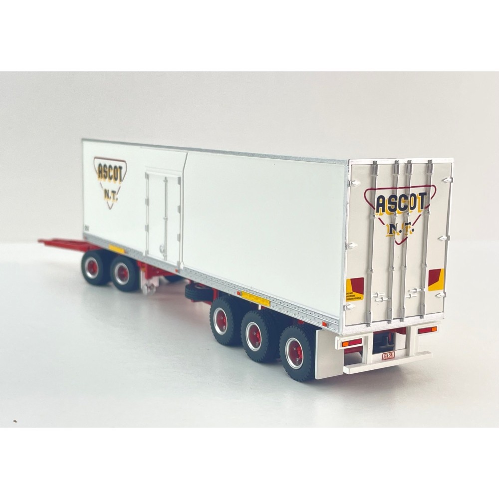 Highway Replicas 12965 Australian Road Train Freight Trailer with Dolly Ascot NT - Scale 1:64