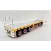 Highway Replicas 12969 Australian Flat Top Road Train Trailer with Dolly Neil Mansell Transport - Scale 1:64