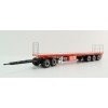 Highway Replicas 12970 Australian Flat Top Road Train Trailer with Dolly Brambles Manford - Scale 1:64