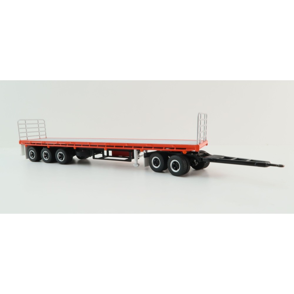 Highway Replicas 12970 Australian Flat Top Road Train Trailer with Dolly Brambles Manford - Scale 1:64