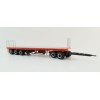 Highway Replicas 12970 Australian Flat Top Road Train Trailer with Dolly Brambles Manford - Scale 1:64
