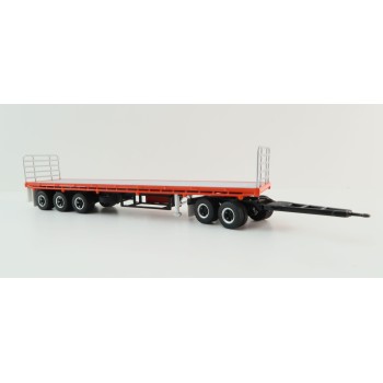 Highway Replicas 12970 Australian Flat Top Road Train Trailer with Dolly Brambles Manford - Scale 1:64