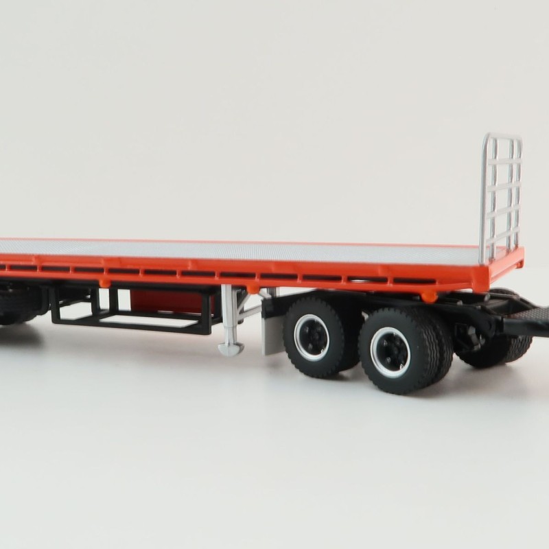 Highway Replicas 12970 Australian Flat Top Road Train Trailer with Dolly Brambles Manford - Scale 1:64