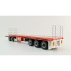 Highway Replicas 12970 Australian Flat Top Road Train Trailer with Dolly Brambles Manford - Scale 1:64