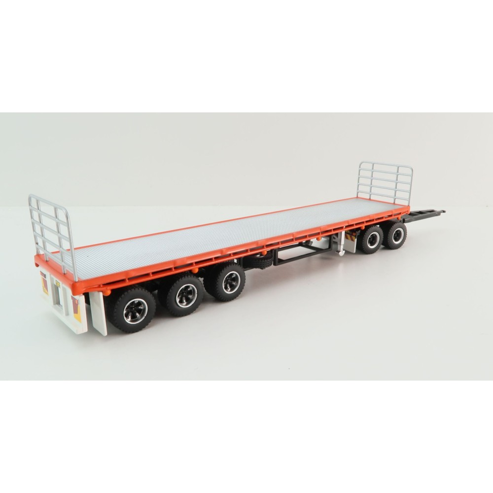 Highway Replicas 12970 Australian Flat Top Road Train Trailer with Dolly Brambles Manford - Scale 1:64