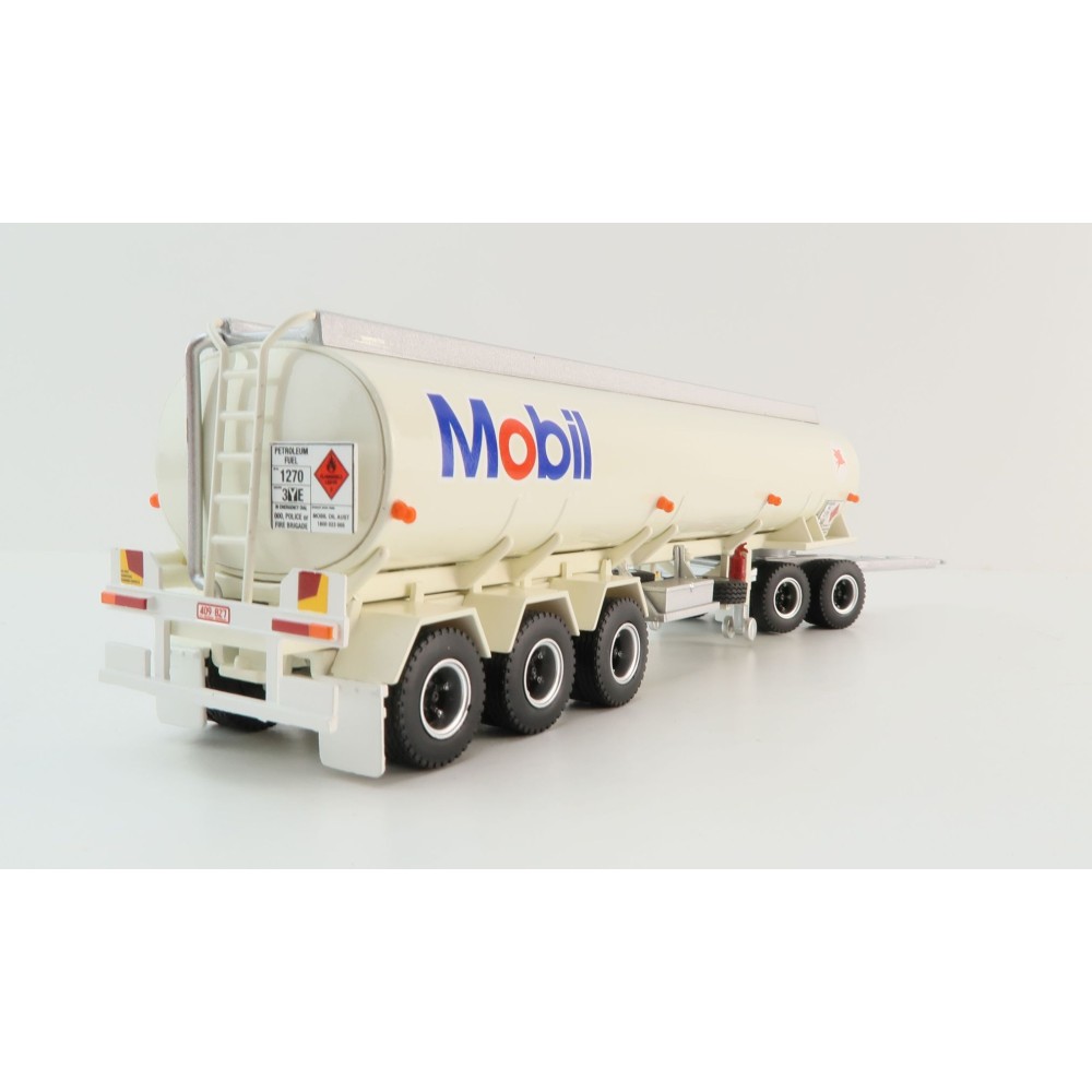Highway Replicas 12972 Australian Tanker Road Train Trailer Mobil Oil - Scale 1:64