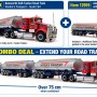 Highway Replicas Australian Kenworth SAR Truck Tanker Road Train + extra Trailer Verdon’s Transport Scale 1:64