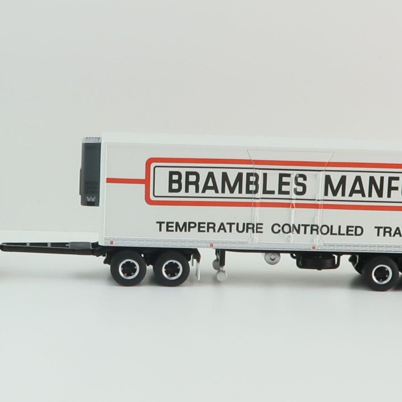 Highway Replicas Kenworth SAR Truck Road Train + Extra Flattop Trailer Brambles Manford - Scale 1:64