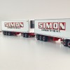 Highway Replicas Kenworth SAR Truck Road Train + Extra Reefer Trailer Simon National Carriers Scale 1:64