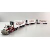 Highway Replicas Kenworth SAR Truck Road Train + Extra Reefer Trailer Simon National Carriers Scale 1:64