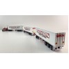 Highway Replicas Kenworth SAR Truck Road Train + Extra Reefer Trailer Simon National Carriers Scale 1:64