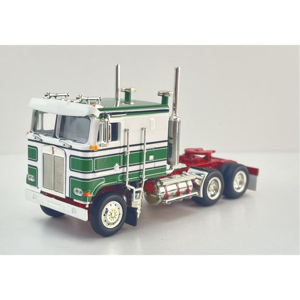 MJ Diecast - Australian Kenworth K100 6x4 Prime Mover Truck Green White Doolans Style - Scale 1:64