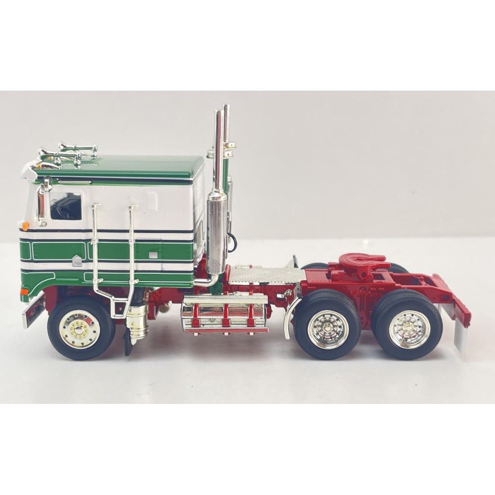 MJ Diecast - Australian Kenworth K100 6x4 Prime Mover Truck Green White Doolans Style - Scale 1:64
