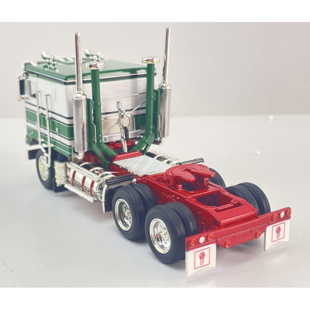 MJ Diecast - Australian Kenworth K100 6x4 Prime Mover Truck Green White Doolans Style - Scale 1:64