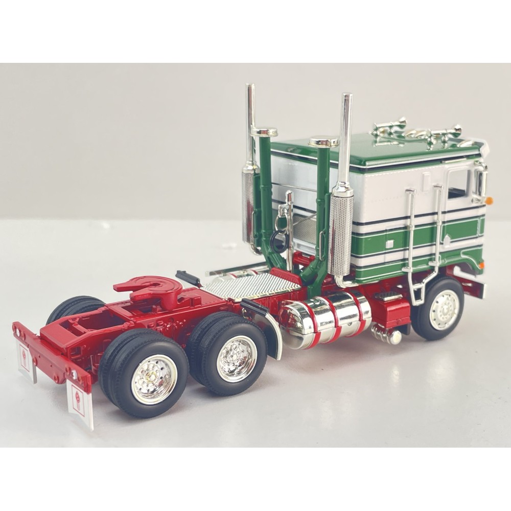 MJ Diecast - Australian Kenworth K100 6x4 Prime Mover Truck Green White Doolans Style - Scale 1:64