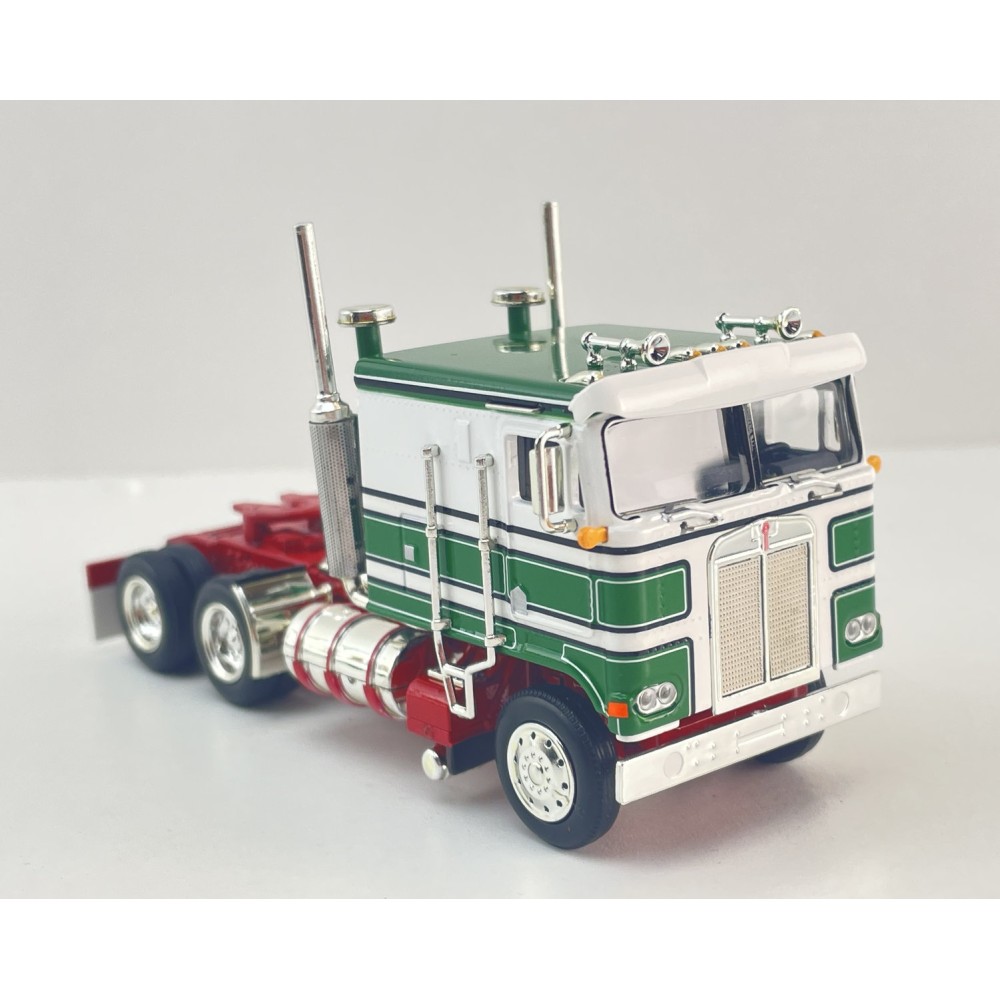 MJ Diecast - Australian Kenworth K100 6x4 Prime Mover Truck Green White Doolans Style - Scale 1:64