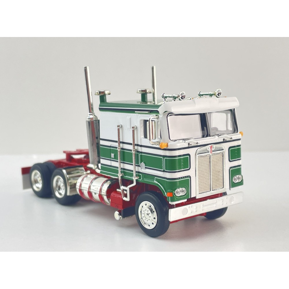MJ Diecast - Australian Kenworth K100 6x4 Prime Mover Truck Green White Doolans Style - Scale 1:64