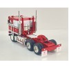 MJ Diecast - Australian Kenworth K100 6x4 Prime Mover Truck Red White BJ Bear Style - Scale 1:64