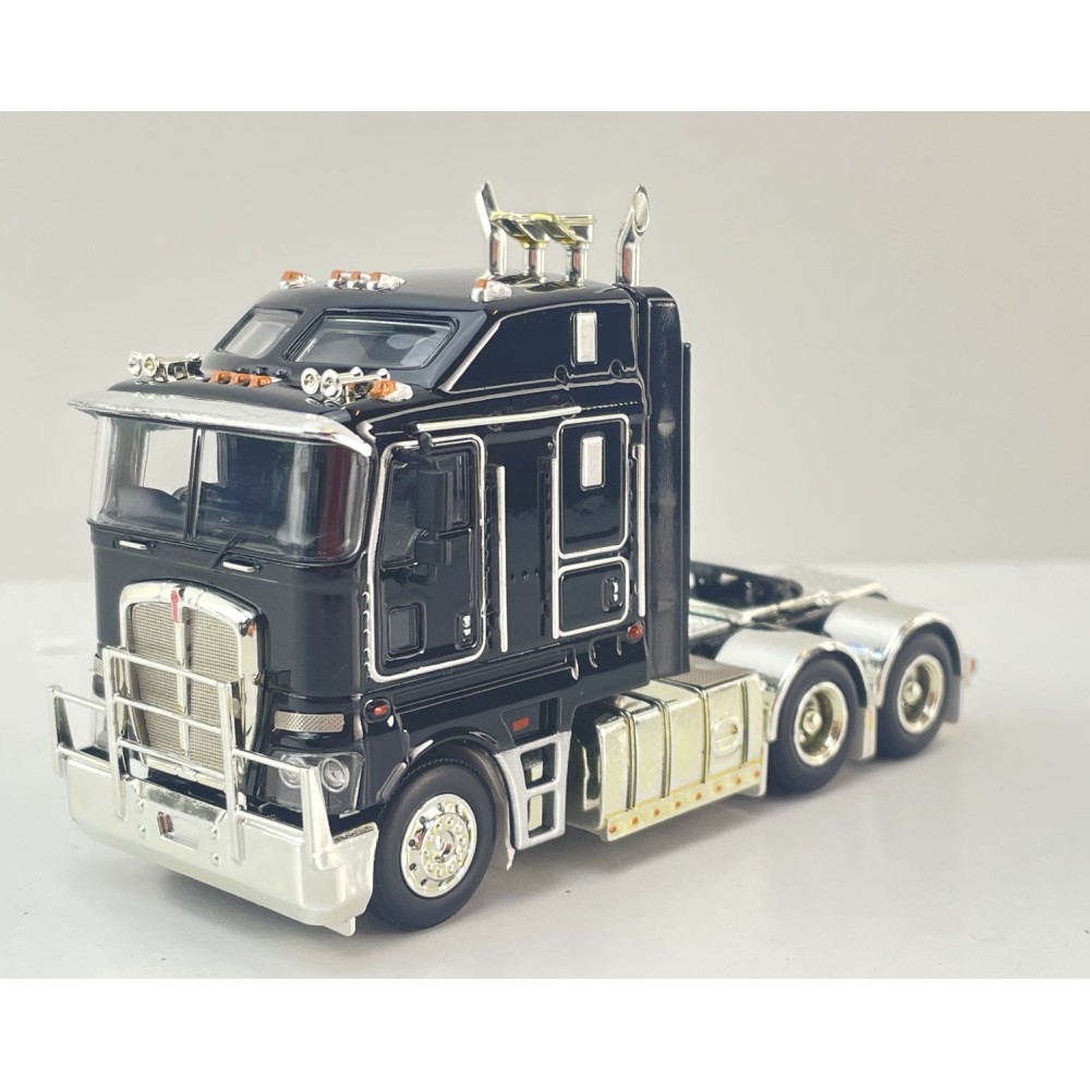 MJ Diecast - Australian Kenworth K200 2.8 6x4 Prime Mover Truck Black - Scale 1:64
