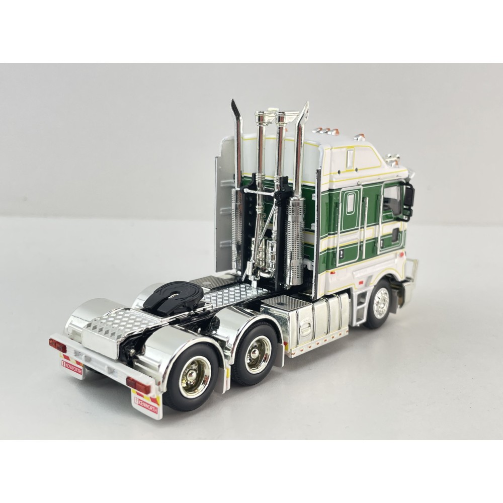 MJ Diecast - Australian Kenworth K200 2.8 Prime Mover Truck Green White Doolans Style  - Scale 1:64