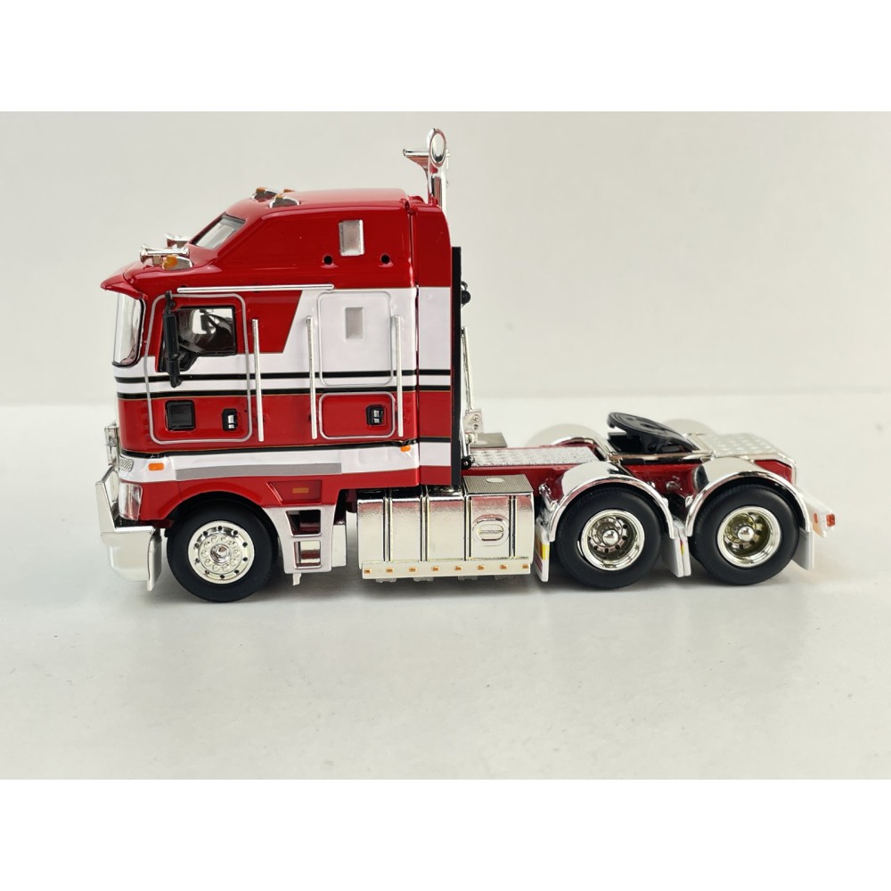 MJ Diecast - Australian Kenworth K200 2.8 Prime Mover Truck Red White BJ Bear Style  - Scale 1:64