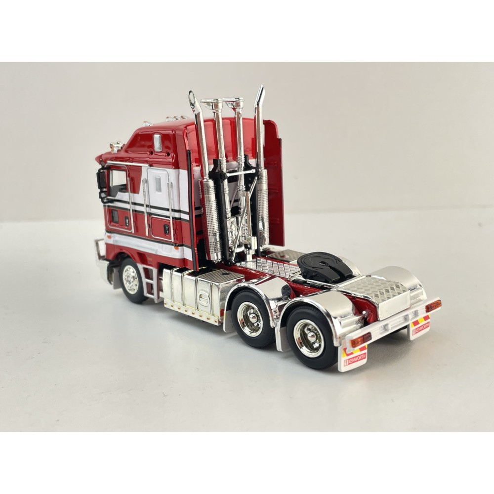 MJ Diecast - Australian Kenworth K200 2.8 Prime Mover Truck Red White BJ Bear Style  - Scale 1:64