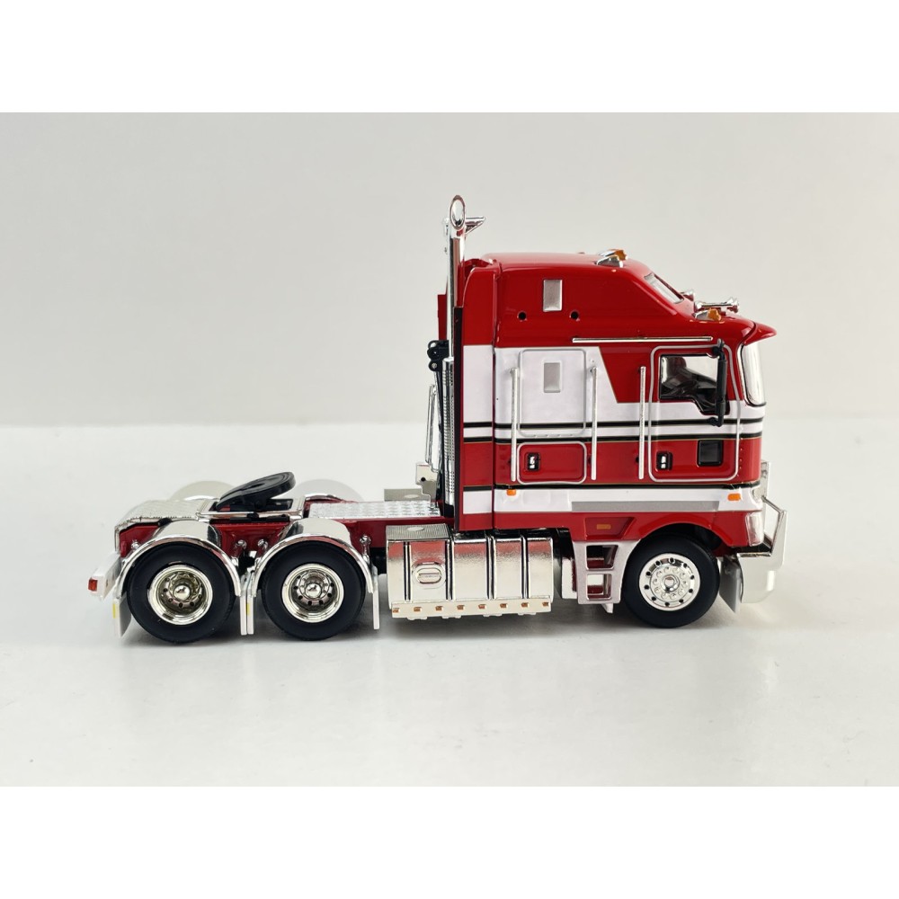 MJ Diecast - Australian Kenworth K200 2.8 Prime Mover Truck Red White BJ Bear Style  - Scale 1:64