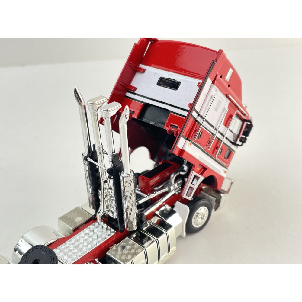 MJ Diecast - Australian Kenworth K200 2.8 Prime Mover Truck Red White BJ Bear Style  - Scale 1:64