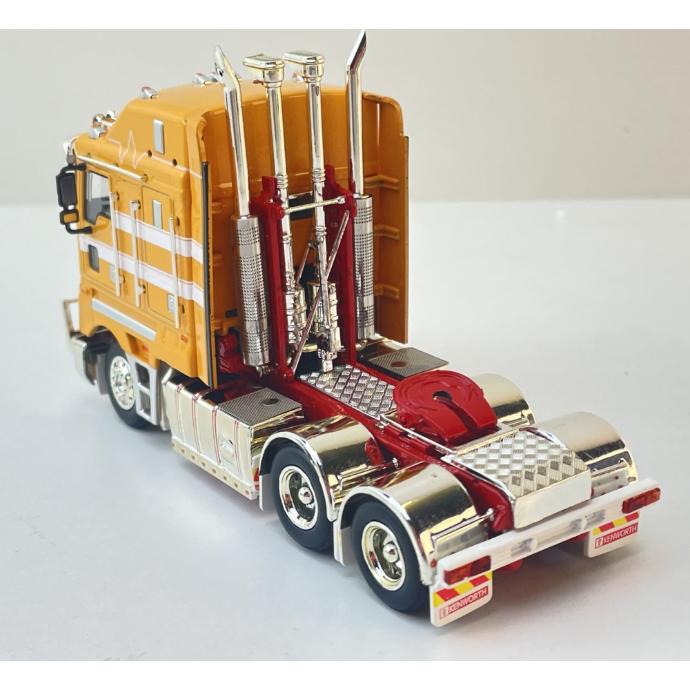 MJ Diecast - Australian Kenworth K200 2.8 Prime Mover Truck Yello White TJ Clark Style  - Scale 1:64