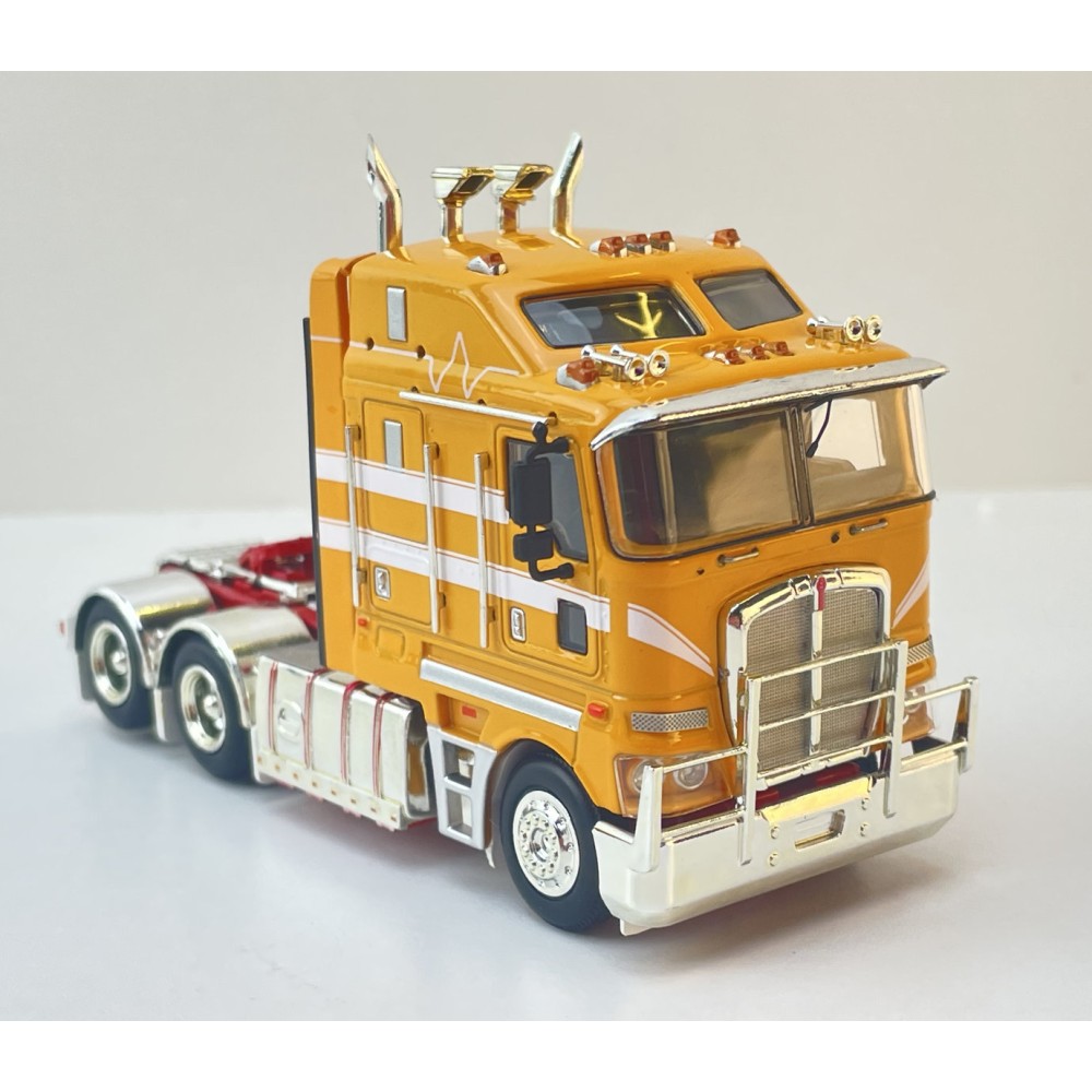 MJ Diecast - Australian Kenworth K200 2.8 Prime Mover Truck Yello White TJ Clark Style  - Scale 1:64