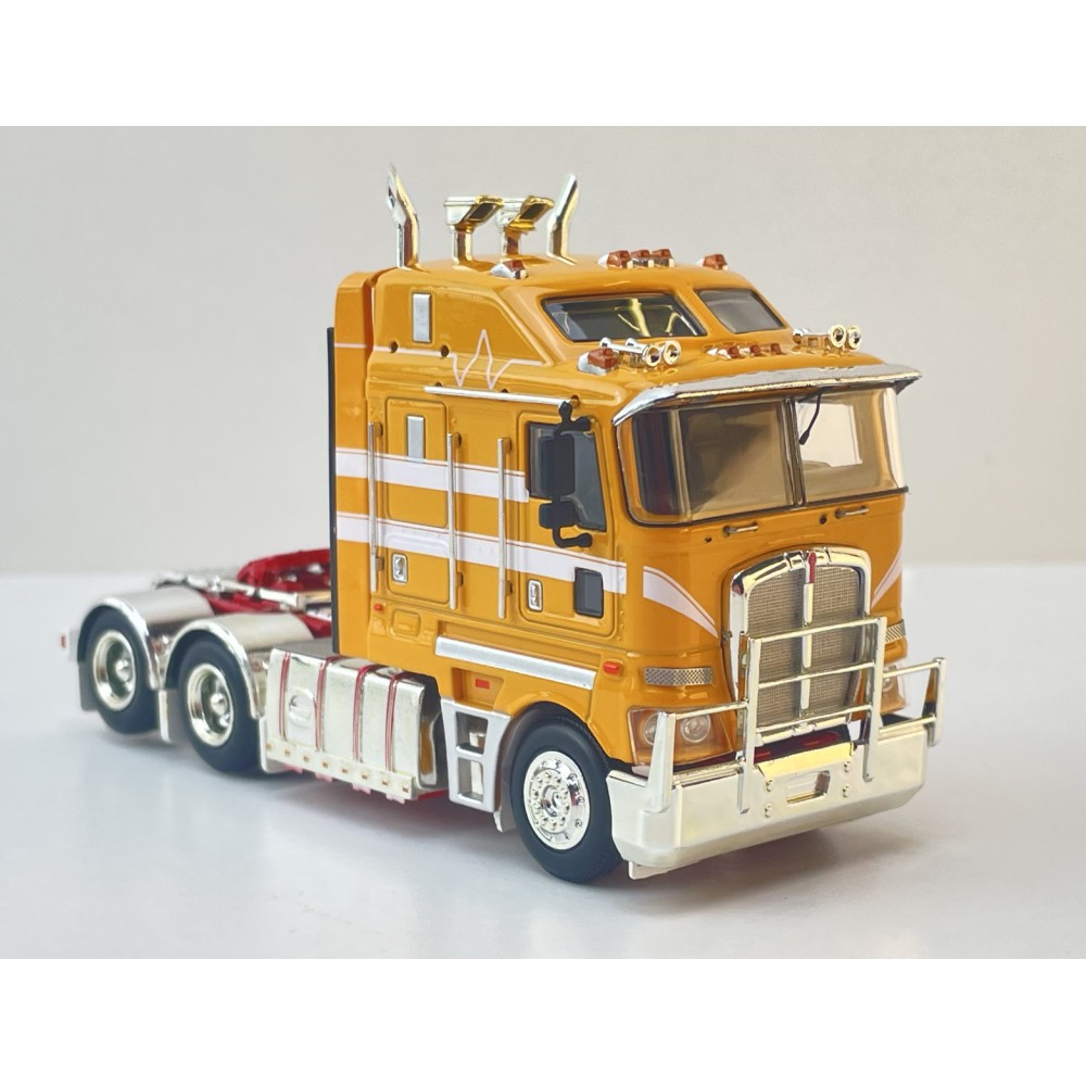 MJ Diecast - Australian Kenworth K200 2.8 Prime Mover Truck Yello White TJ Clark Style  - Scale 1:64
