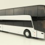 Holland Oto - Van Hool Astromega TX Double Decker Bus White - Scale 1:87