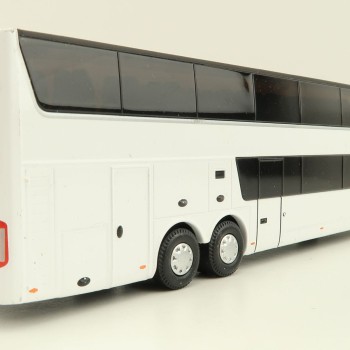 Holland Oto - Van Hool Astromega TX Double Decker Bus White - Scale 1:87